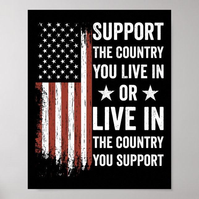 Affiche Soutenez Le Pays Dans Lequel Vous Vivez Dans Le Pa (Devant)