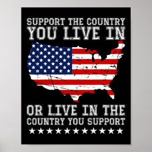 Affiche Soutenez le pays dans lequel vous vivez ou soutene