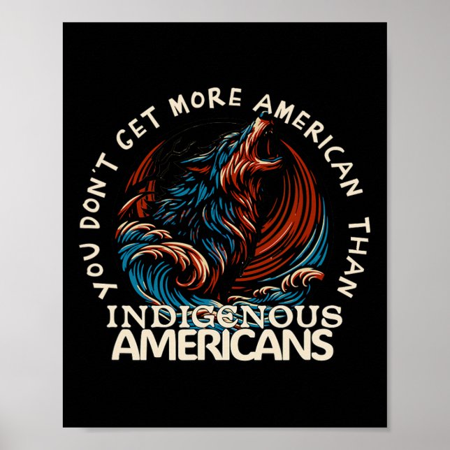 Affiche Soutenez les Amérindiens contre Trump  (Devant)