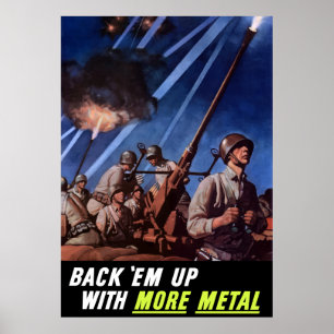 Affiche Soutenez-les avec plus de métal