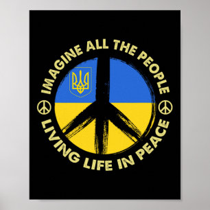 Affiche Soutenez l'Ukraine Imaginez que toutes les personn