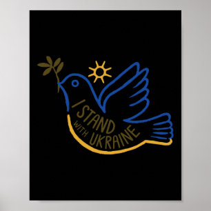 Affiche Soutenez l'Ukraine Je suis avec l'Ukraine