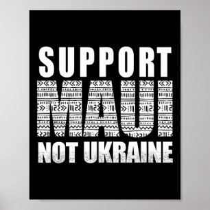 Affiche Soutenez Maui pas l'Ukraine