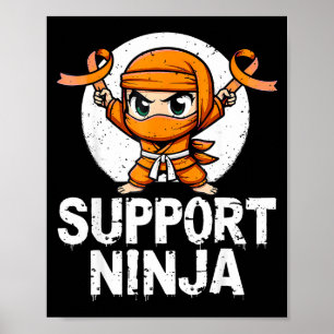 Affiche Soutenez Ninja La sclérose en plaques de sensibili