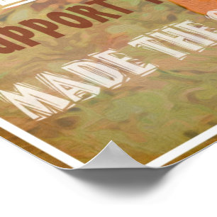 Affiche Soutenez Votre Poulet Local par Heather Saulsbury