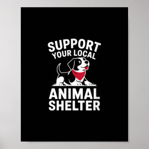 Affiche Soutenez votre Secourt locale d'hébergement pour a