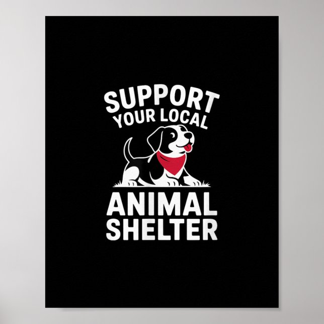 Affiche Soutenez votre Secourt locale d'hébergement pour a (Devant)