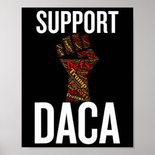 Affiche Soutenir Daca Résister Graphique en Détresse Antit