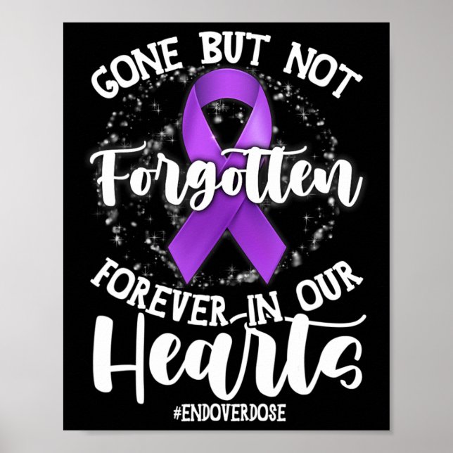 Affiche Soutenir la fin de l'overdose d'un être cher Mémor (Devant)