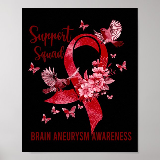 Affiche Soutenir la sensibilisation à l'neurysme cérébral  (Devant)
