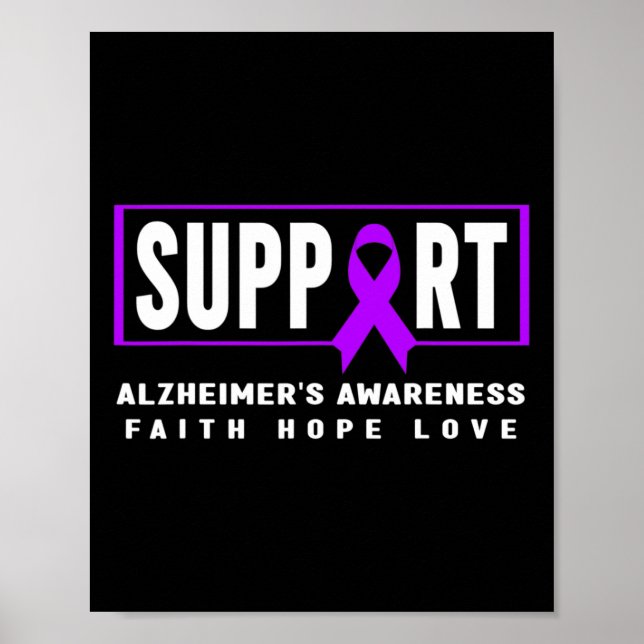 Affiche Soutenir le guerrier d’Alzheimer Awar d’Alzheimer (Devant)