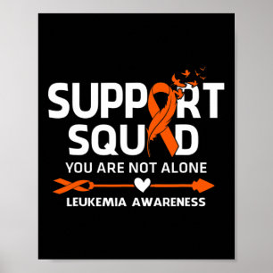 Affiche Soutenir le guerrier de l'escadron Leucémie