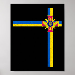 Affiche Soutenir le président ukrainien Zelensky disant Uk