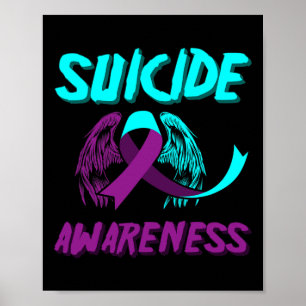 Affiche Soutenir les ailes de sensibilisation au suicide P