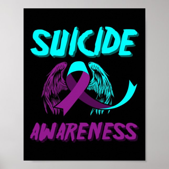 Affiche Soutenir les ailes de sensibilisation au suicide P (Devant)