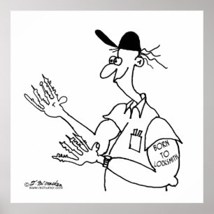 Affiche Soutenu au serrurier