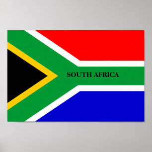 Affiche South Africa Flag