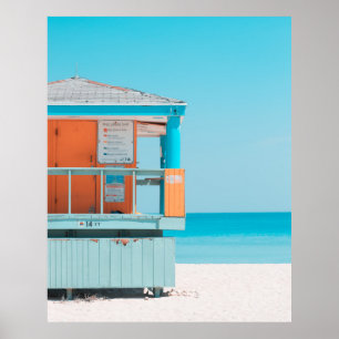 Affiche South Beach, Miami Beach, États-Unis