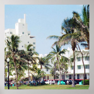 Affiche South Beach Miami, Ocean Drive