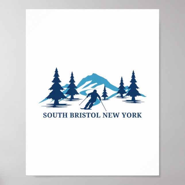 Affiche South Bristol New York Ski Resort _1 (Devant)