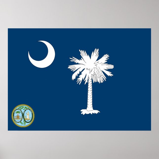 Affiche South Carolina flag (Devant)