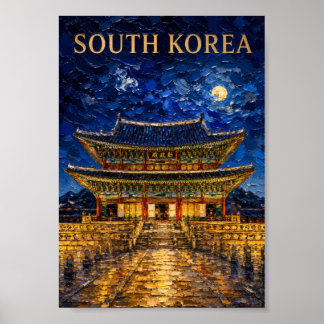 Affiche South Korea: Mystic Night Seoul Art Souvenir