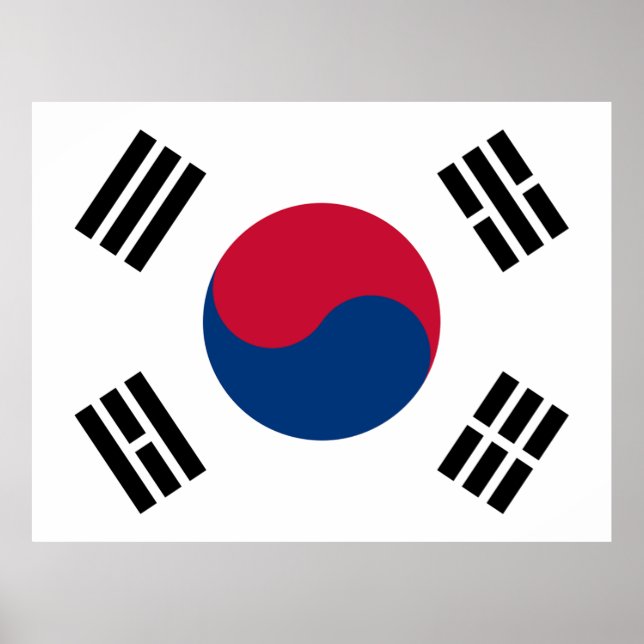 Affiche South Korean Flag  (Devant)
