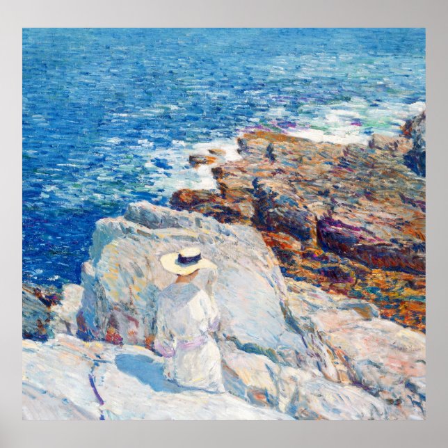 Affiche South Ledges, Appledore par Childe Hassam (Devant)