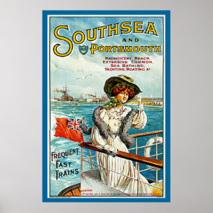 Affiche Southsea and Portsmouth