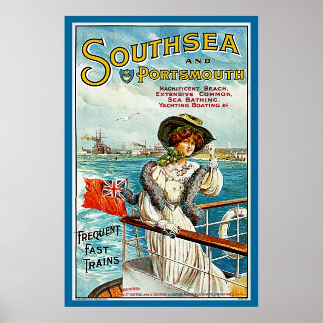 Affiche Southsea and Portsmouth (Devant)