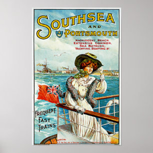 Affiche Southsea et Portsmouth