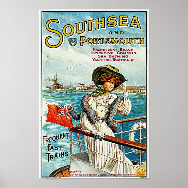 Affiche Southsea et Portsmouth (Devant)