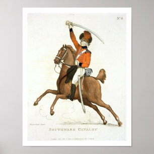 Affiche Southwark Cavalry Volunteer, plate 6 from 'Loyal V