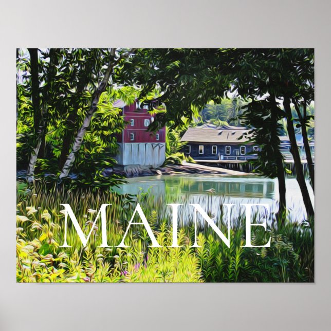 Affiche Southwest Harbor Maine (Devant)