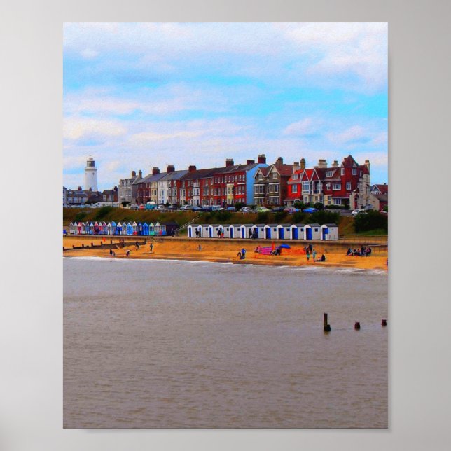 Affiche Southwold Beach de la jetée (Devant)