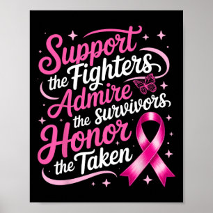 Affiche Soutien à la sensibilisation au cancer du sein Com
