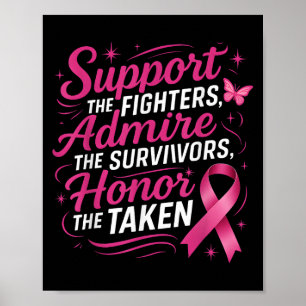 Affiche Soutien à la sensibilisation au cancer du sein Com