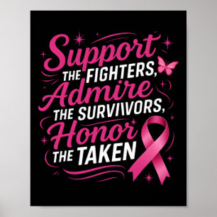 Affiche Soutien à la sensibilisation au cancer du sein Com