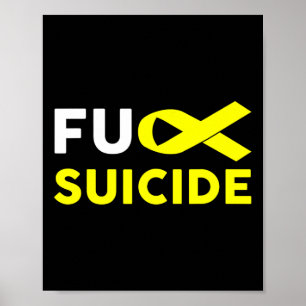 Affiche Soutien à la sensibilisation au suicide Cadeau au