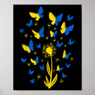 Affiche Soutien à l'Ukraine Je suis avec l'Ukraine Femmes