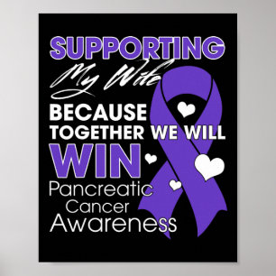 Affiche Soutien à ma femme Pancreatic Cancer Sensibilisati