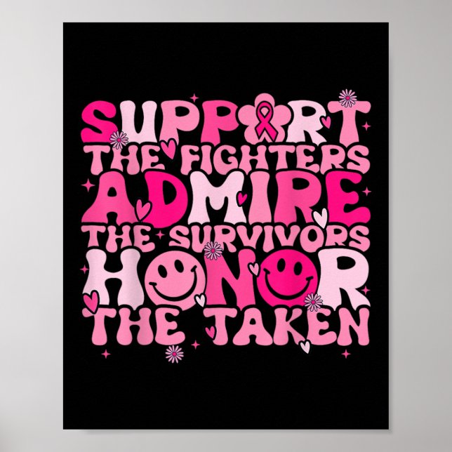 Affiche Soutien Admirez Honore Cancer du sein Sensibilisat (Devant)