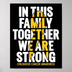 Affiche Soutien au cancer de l'enfance