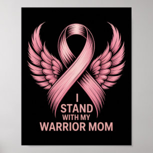 Affiche Soutien au cancer du sein rose octobre Cancer du s