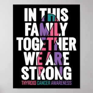 Affiche Soutien au cancer Famille Théroïde Sensibilisation