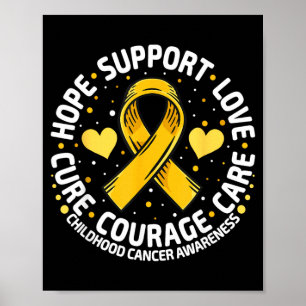 Affiche Soutien aux familles touchées par le cancer infant