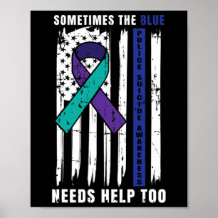 Affiche Soutien Blue Lives Police Suicide Law