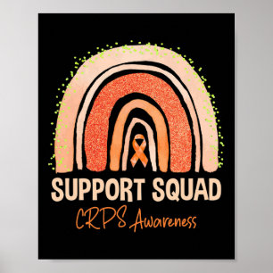 Affiche Soutien Crps sensibilisation Rainbow Orange Ribbon