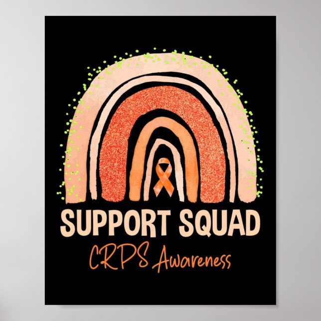 Affiche Soutien Crps sensibilisation Rainbow Orange Ribbon (Devant)