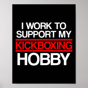 Affiche Soutien de kickboxing Entraînement de kickboxing